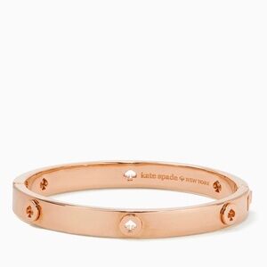 Kate Spade Spot The Spade Rose Gold Hinged Bracelet